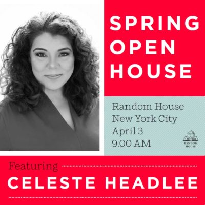 Thrilled to participate in SPRING OPEN HOUSE on April 3rd at Random House Open House in New York City. Conversation, connection, and fantastic books.